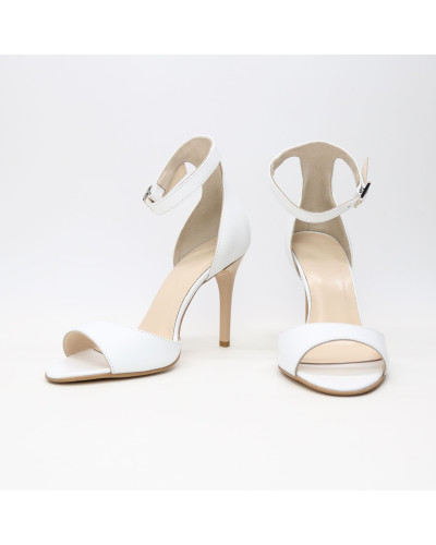 Босоніжки з білої шкіри Арт. 95-11/35