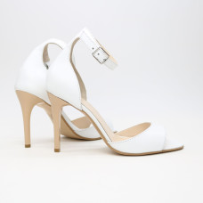 Босоніжки з білої шкіри Арт. 95-11/35