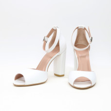 Босоніжки з білої шкіри Арт. 95-6(2)/24ОК