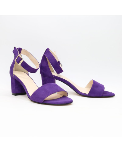 Босоніжки з фіолетового велюру Арт.: 615-3Ок