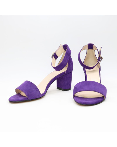 Босоніжки з фіолетового велюру Арт.: 615-3Ок