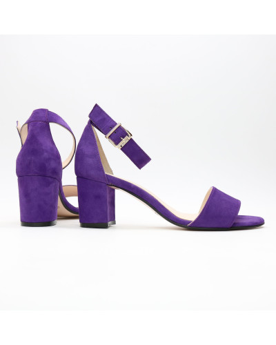 Босоніжки з фіолетового велюру Арт.: 615-3Ок