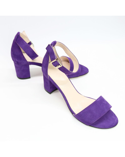 Босоніжки з фіолетового велюру Арт.: 615-3Ок