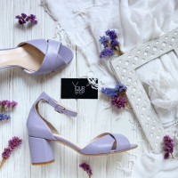 Шкіряні босоніжки на підборах Арт. 605-10/45Ок