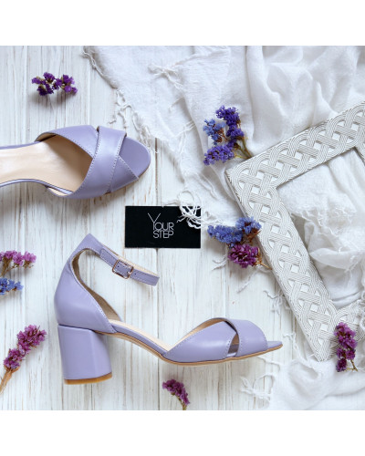 Шкіряні босоніжки на підборах Арт. 605-10/45Ок