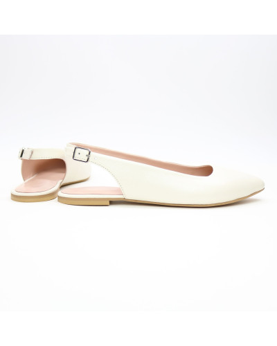 Слінгбеки з бежевої шкіри Арт.: 17-5