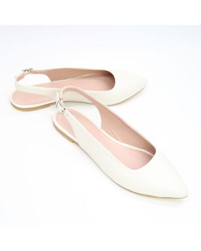 Слінгбеки з бежевої шкіри Арт.: 17-5