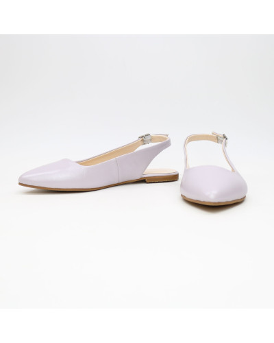 Слингбеки из лиловой кожи с блестками (арт. 17-5)