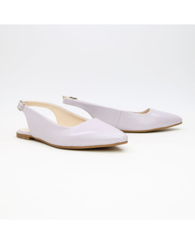 Слингбеки из лиловой кожи с блестками (арт. 17-5)