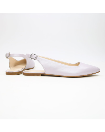 Слингбеки из лиловой кожи с блестками (арт. 17-5)