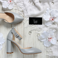 Босоніжки з шкіри на підборах Арт. 35-7/44Ок