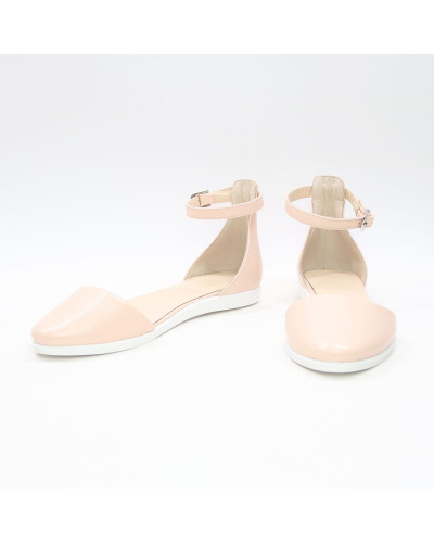 Босоножки из наплака цвета пудра Арт. 01-2VG