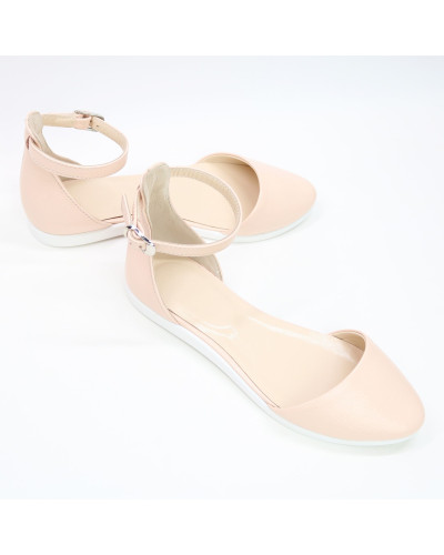 Босоножки из наплака цвета пудра Арт. 01-2VG