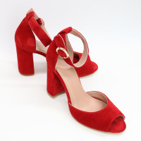 Босоніжки червоного кольору Арт. 95-6/44ОК