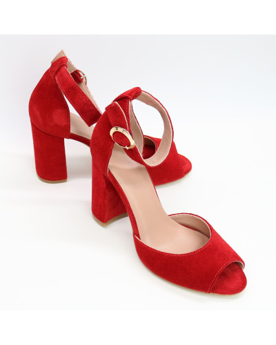 Босоніжки червоного кольору Арт. 95-6/44ОК