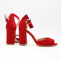 Босоніжки червоного кольору Арт. 95-6/44ОК