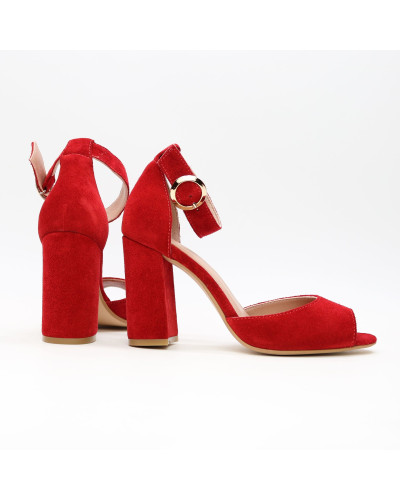 Босоніжки червоного кольору Арт. 95-6/44ОК