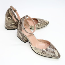 Босоніжки з принтом під змію Арт. 657-4/w324Ок