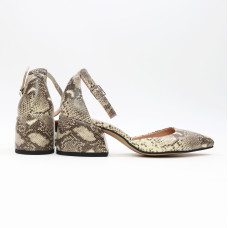 Босоніжки з принтом під змію Арт. 657-4/w324Ок