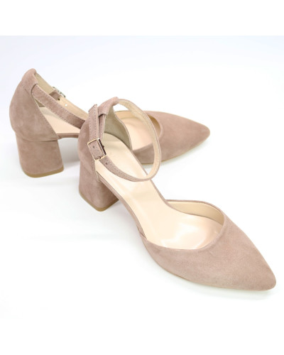 Бежеві босоніжки з гострим носом Арт. 657-4/47Ок