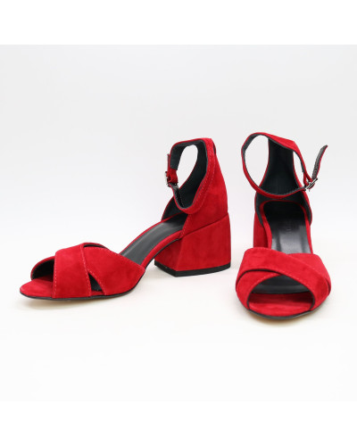 Босоніжки з велюру Арт. 605-10/w324Ок