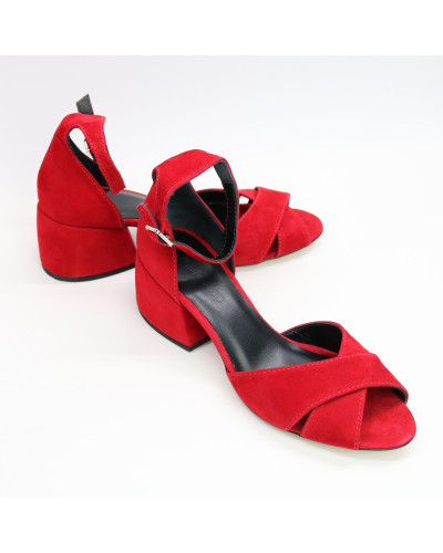 Босоніжки з велюру Арт. 605-10/w324Ок