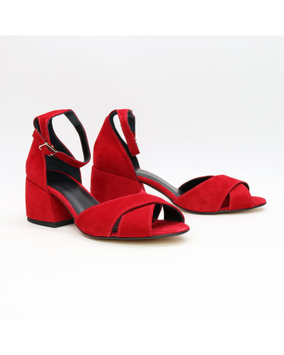 Босоніжки з велюру Арт. 605-10/w324Ок