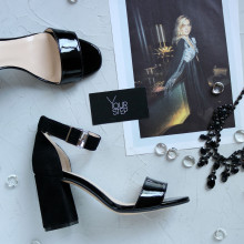 Босоніжки чорного кольору Арт. 853-3/48Ок