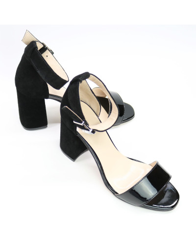 Босоніжки чорного кольору Арт. 853-3/48Ок