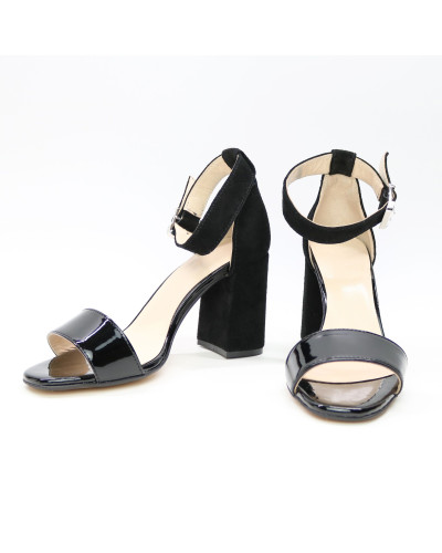 Босоніжки чорного кольору Арт. 853-3/48Ок