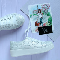 Кеди з білого нубуку Арт. 33-1/143