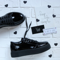Лакові чорні кеди Арт. Om-2/192