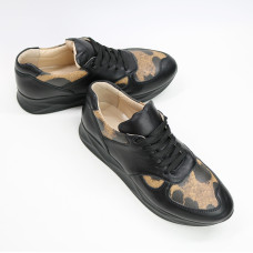 Кросівки із чорної шкіри Арт. 15-2 ДОП*