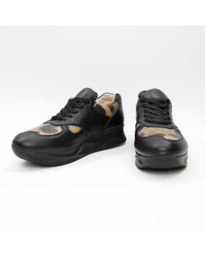 Кросівки із чорної шкіри Арт. 15-2