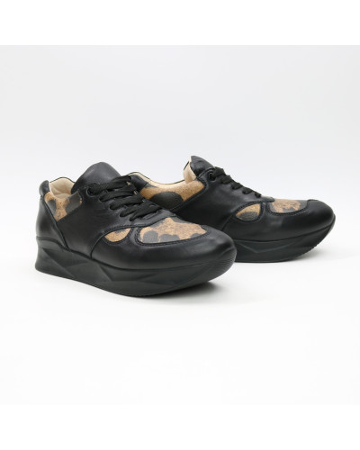 Кросівки із чорної шкіри Арт. 15-2