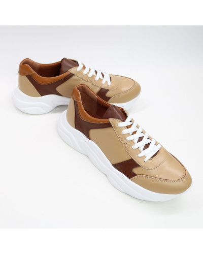 Кросівки з карамельної шкіри Арт. Т-3/21913