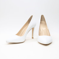 Туфлі-човники з білої шкіри Арт. 35-1/60Ок