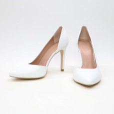 Туфлі-човники з білої шкіри Арт. 35-5/60Ок