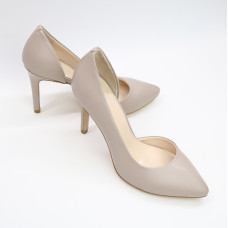 Туфлі-човники з бежевої шкіри Арт. 35-5/60Ок