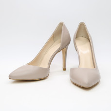 Туфлі-човники з бежевої шкіри Арт. 35-5/60Ок