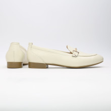 Лофери із бежевої шкіри Арт. 156-1Hill-2578