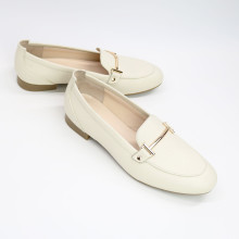 Лофери із бежевої шкіри Арт. 156-1Hill-2578