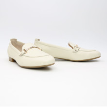 Лофери із бежевої шкіри Арт. 156-1Hill-2578