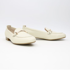 Лофери із бежевої шкіри Арт. 156-1Hill-2578