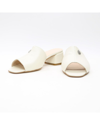 Бежеві мюлі на підборах Арт. 456-2/53Ок