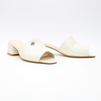 Бежеві мюлі на підборах Арт. 456-2/53Ок