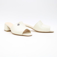 Бежеві мюлі на підборах Арт. 456-2/53Ок