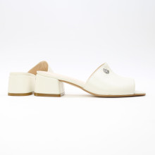 Бежеві мюлі на підборах Арт. 456-2/53Ок