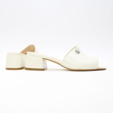 Бежеві мюлі на підборах Арт. 456-2/53Ок