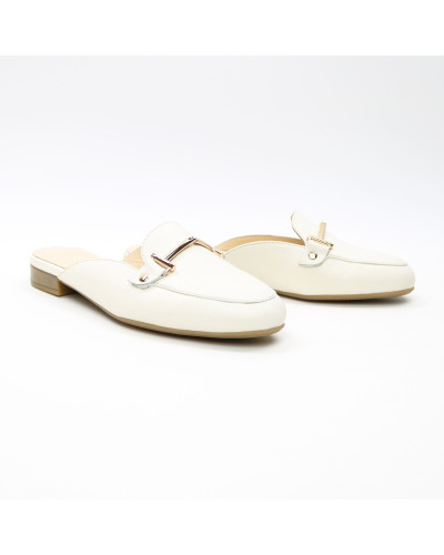 Бежеві шкіряні мюлі Арт. 156-2/Hill-2578